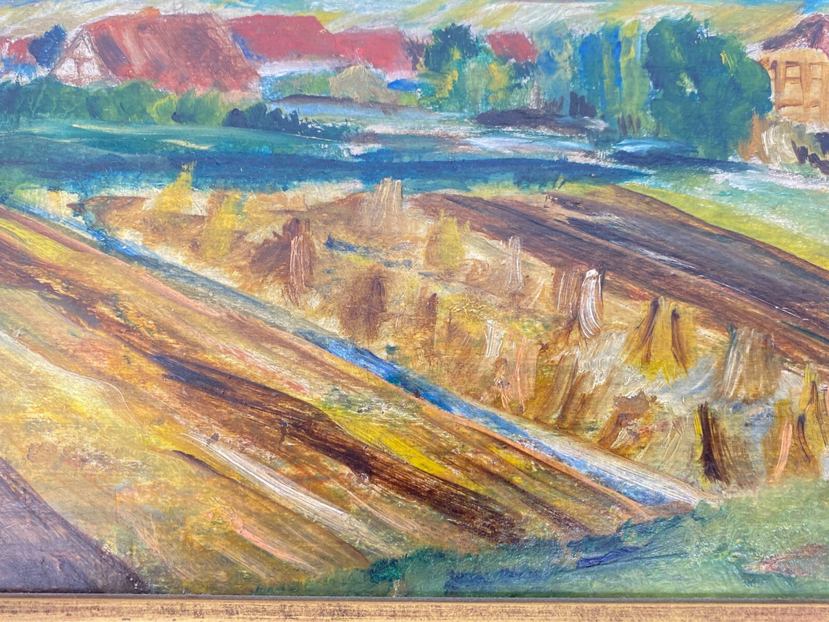 * ÖLGEMÄLDE GEMÄLDE LANDSCHAFT  NIEDERSACHEN WALTER BRÜGGMANN IMPRESSIONISMUS
