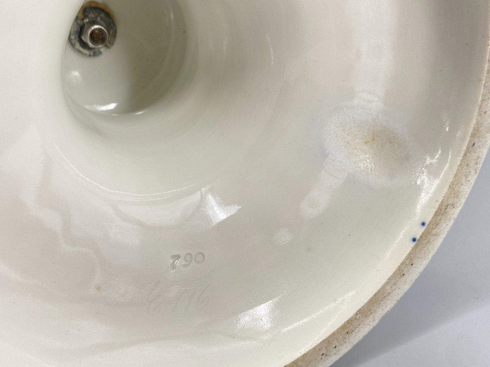 * PORZELLAN VASE HENKELVASE SCHLANGENGRIFF LEUTERITZ BLAU MEISSEN