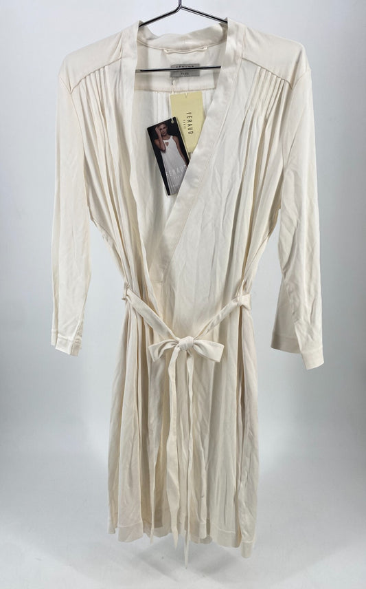 * FERAUD PARIS MORGENMANTEL IN 38 AUS SEIDE MAULBEERSEIDE ORGANIC SILK NEU