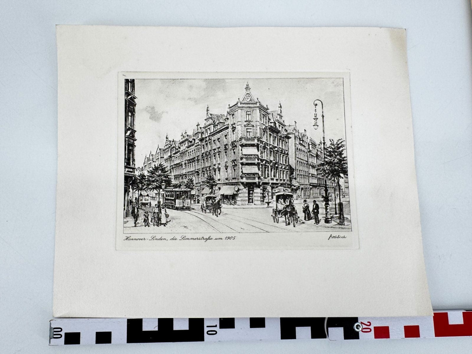 * HEINZ WEHLISCH ORIGINAL RADIERUNG HANNOVER LINDEN LIMMERSTRAßE