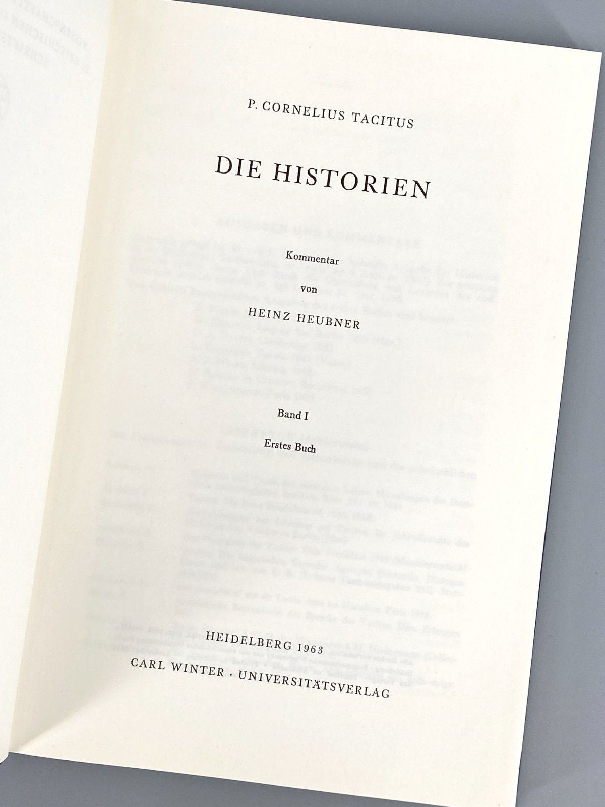 *7x BUCH TACITUS TACITI HISTORIEN GERMANIA ALTERTUMSWISSENSCHAFT