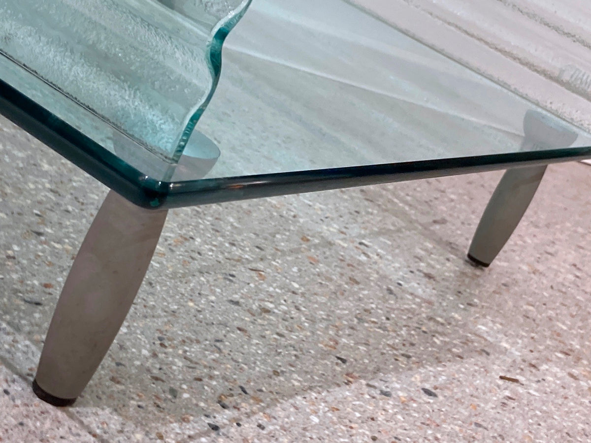 *HiFi PHONO GLAS SIDEBOARD RON ARAD FIAM 1980er ITALY ONDA