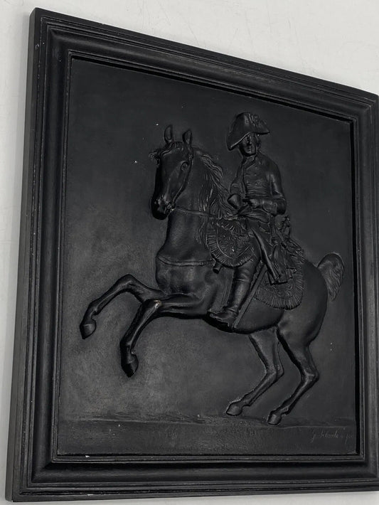 * GIPSPLATTE ABGUSS FRIEDRICH II PREUßEN ALTE FRITZ SHADOW RELIEF 1807