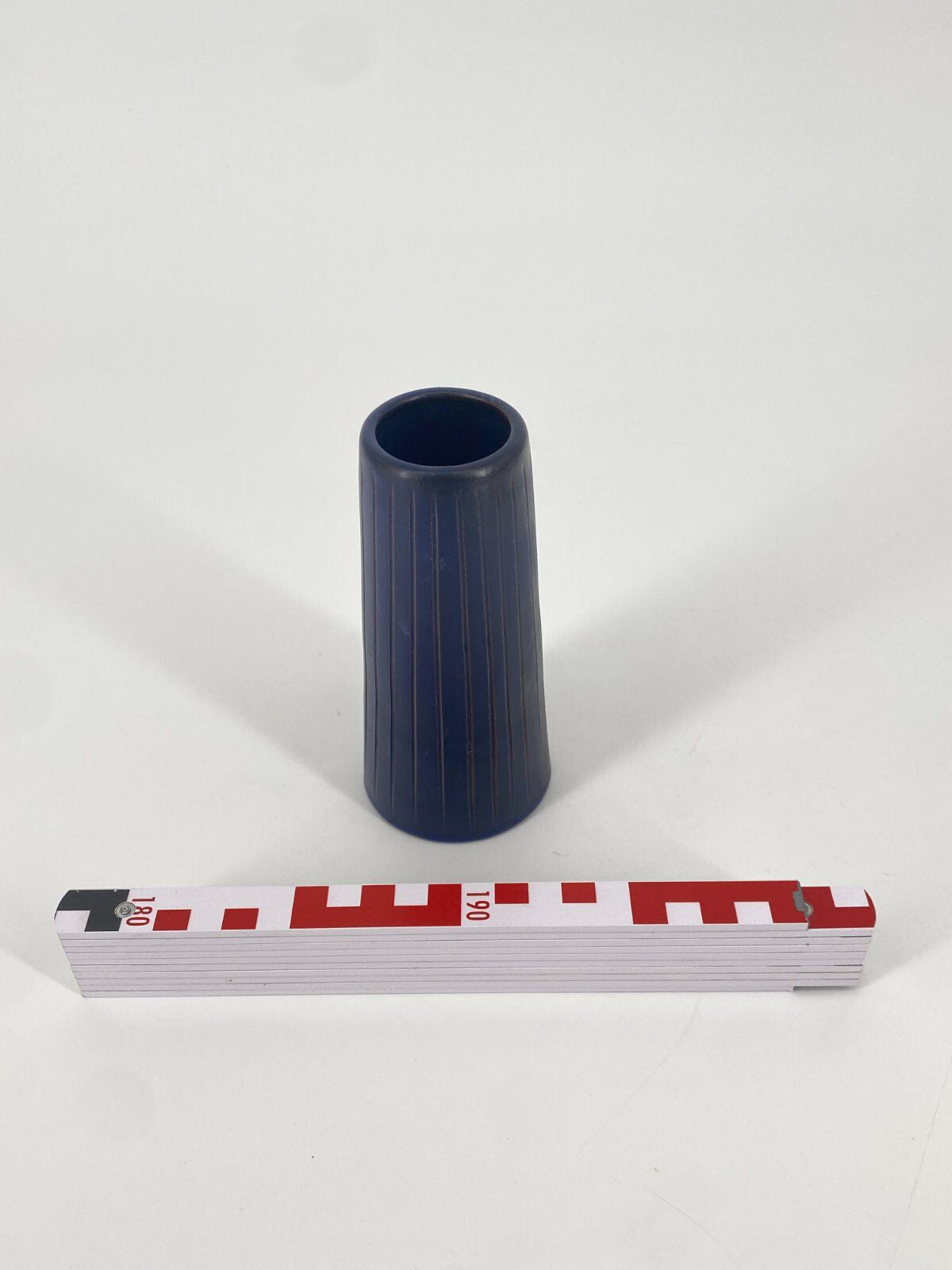 * VASE KERAMIK BLAU KLEIN VINTAGE MID CENTURY VINTAGE 60ER 70ER