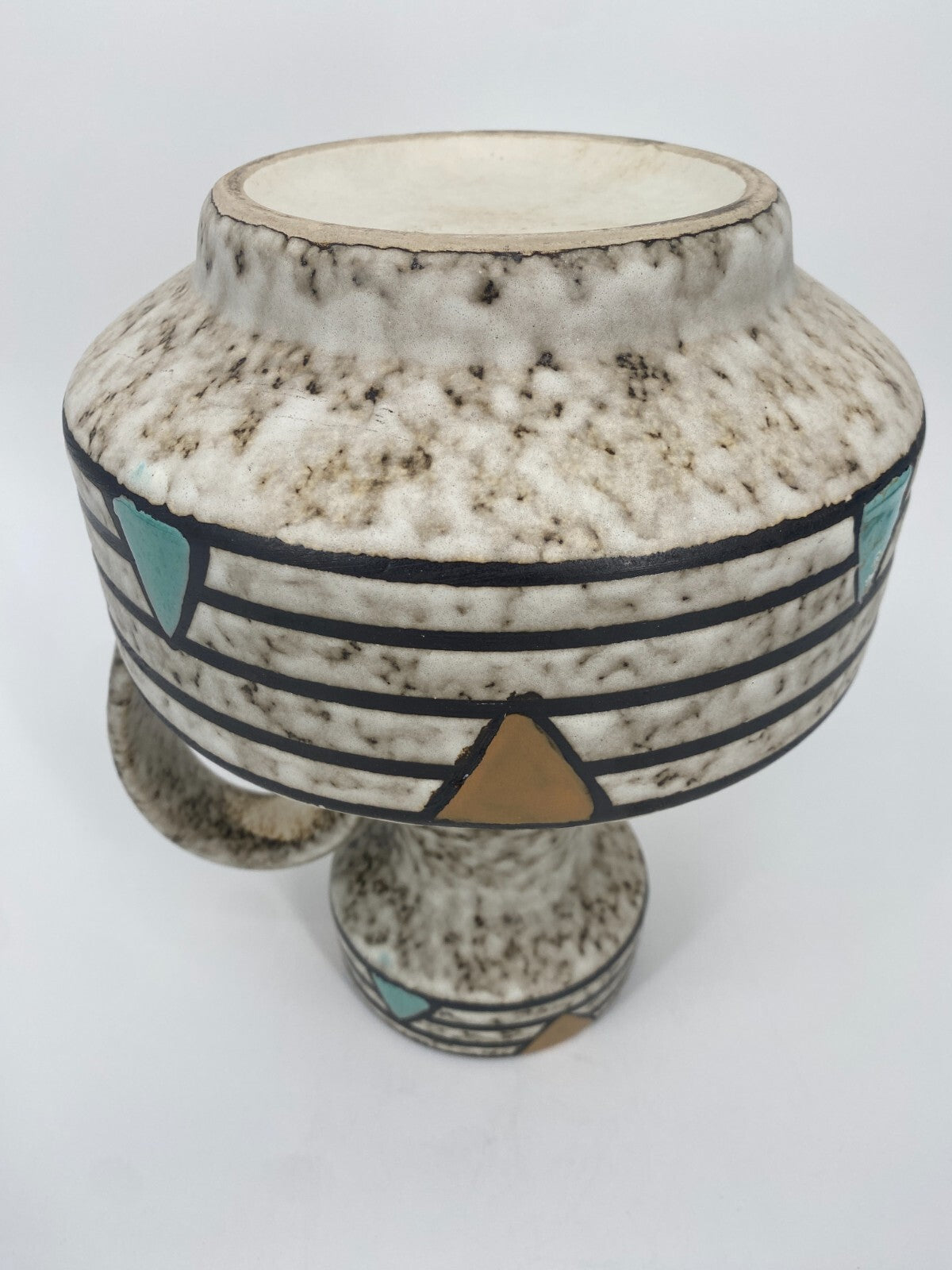 *FAT LAVA JASBA 230 28 VASE BLUMENVASE KRUG KERAMIK 1960ER JAHRE WEST GERMANY