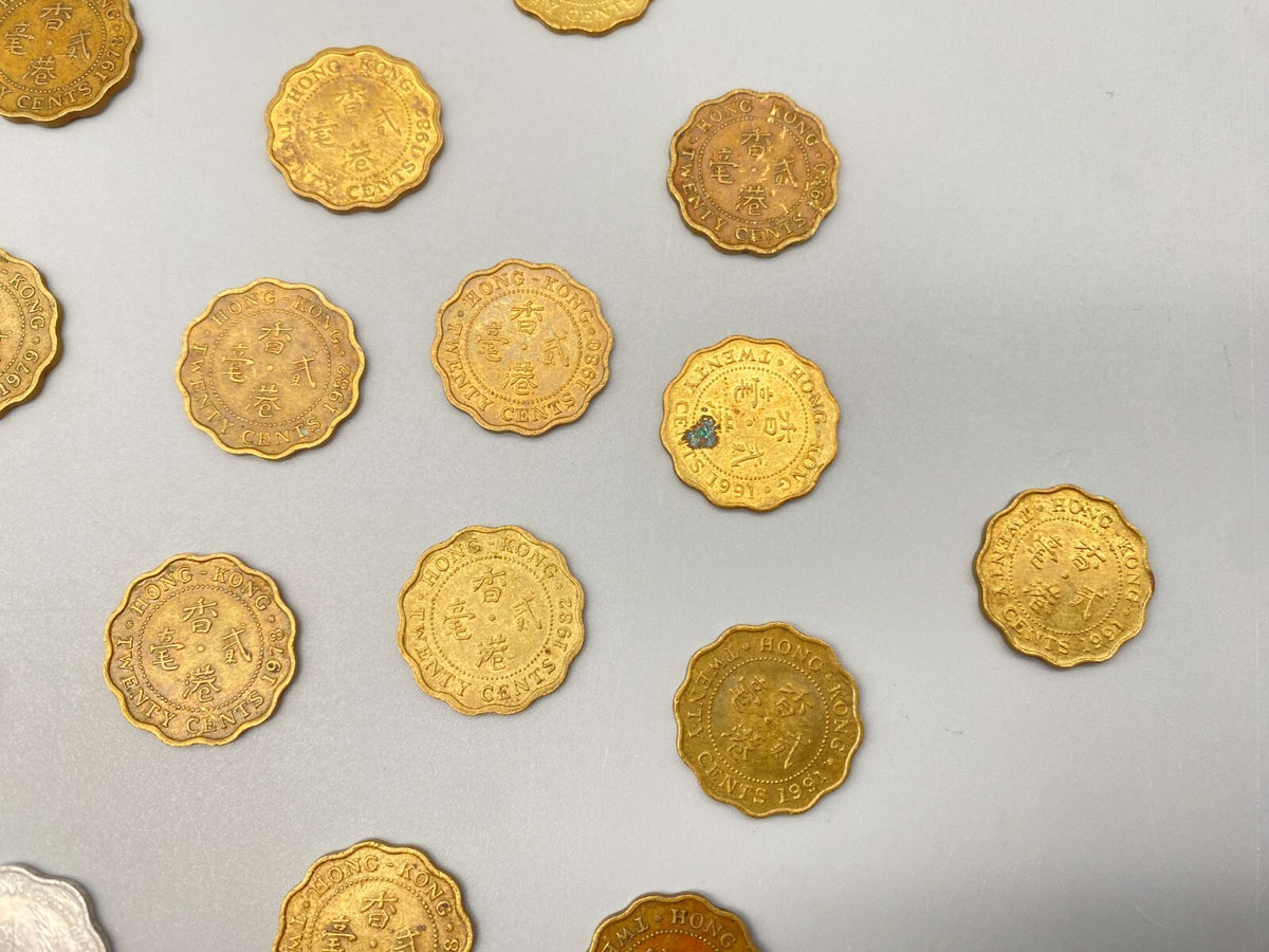 KONVOLUT 57 MÜNZEN BRITISCHE HONG KONG DOLLAR PENCE CENT 50ER BIS 90ER
