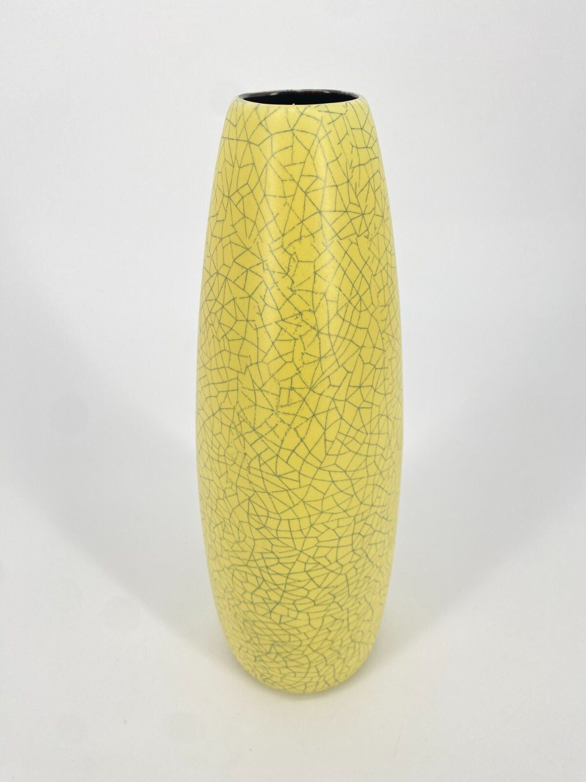 * VASE KERAMIK GELB VINTAGE MID CENTURY VINTAGE 60ER 70ER