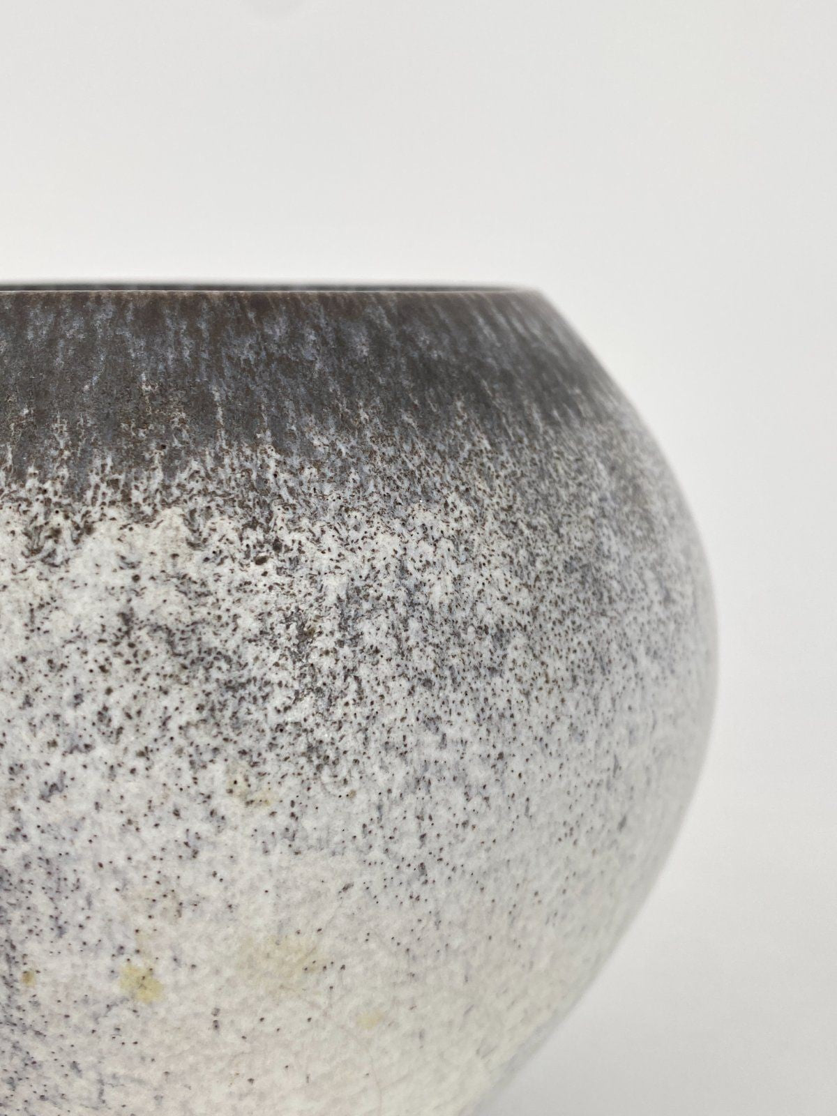 * STUDIOKERAMIK VASE VINTAGE 60ER GRAU BRAUN GEMARKT G 85