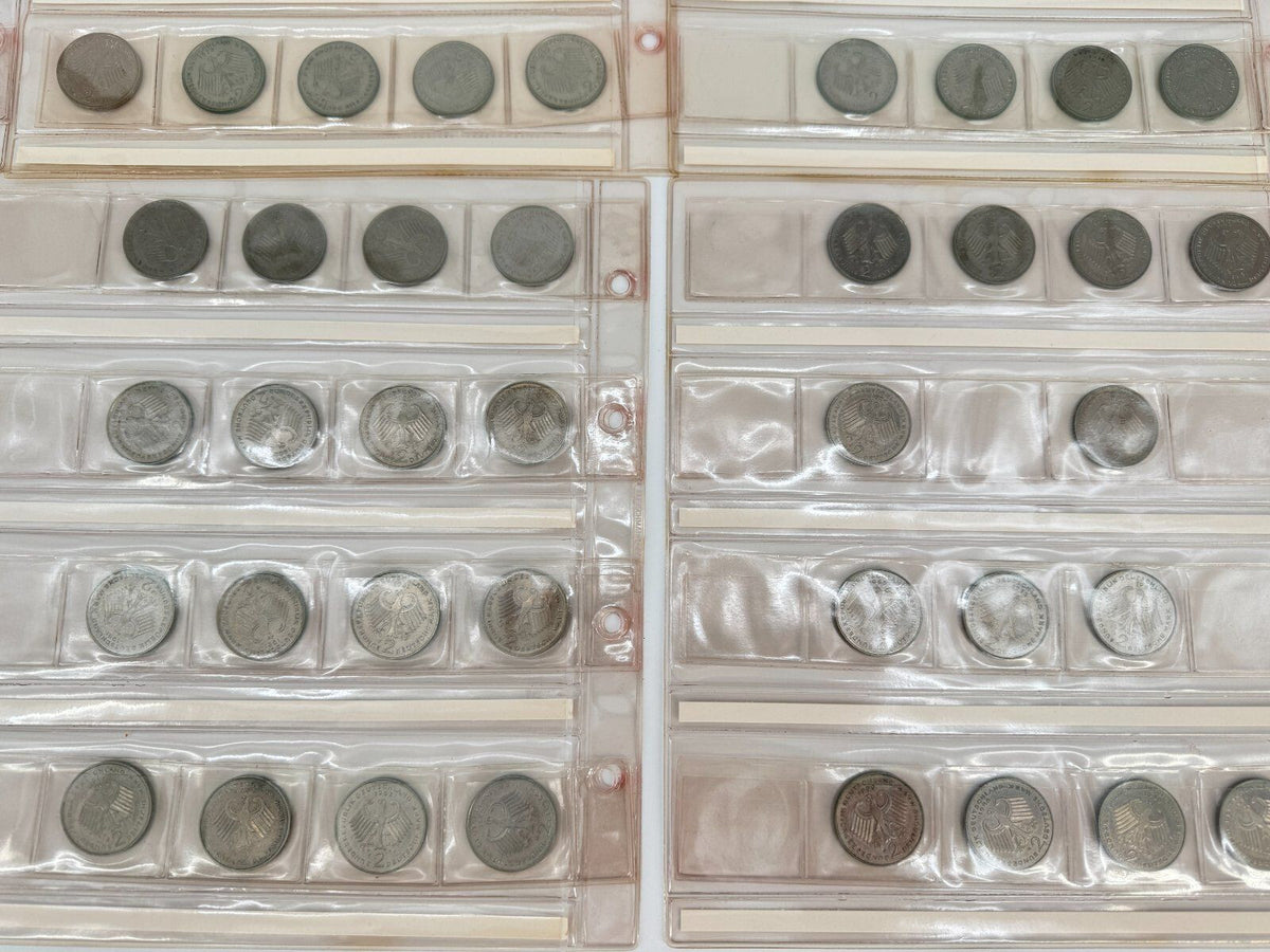 349 x BRD 2 DM MÜNZEN SAMMLUNG 1957 - 1994 SAMMLERSTÜCKE DEUTSCHE MARK