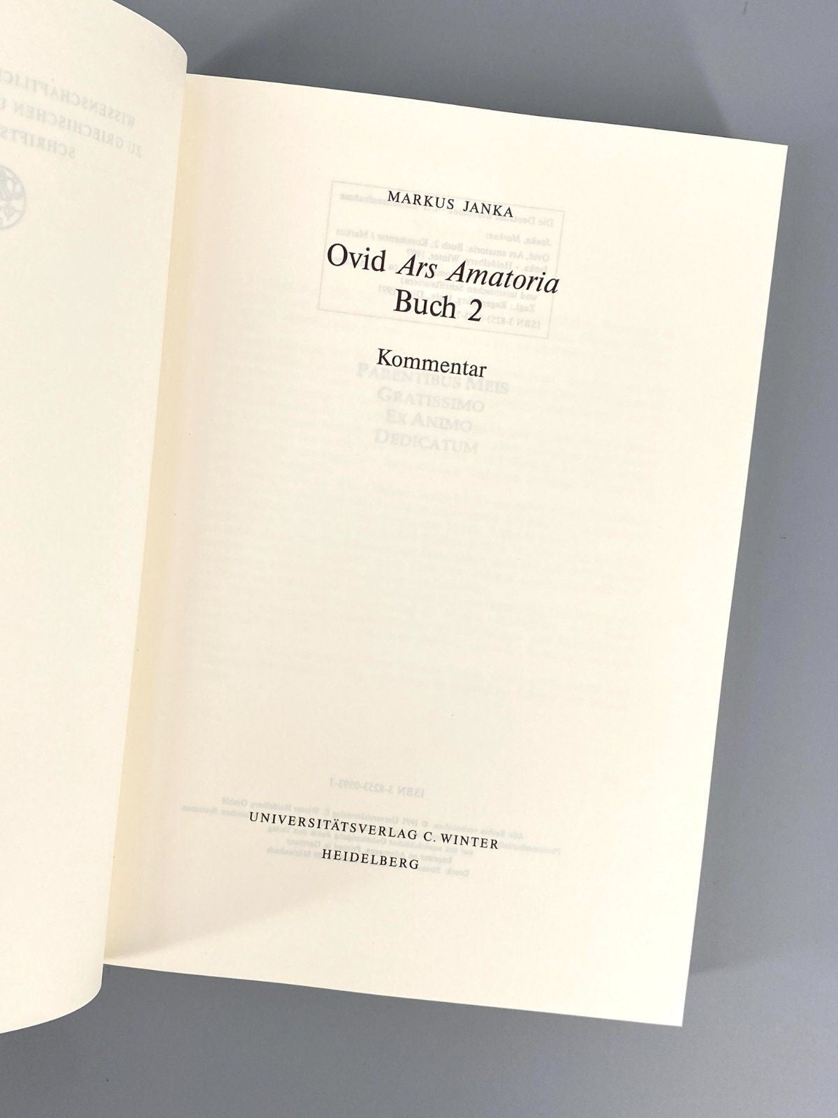 *2xBUCH OVID OVIDIUS EPISTULAE EX PONTO ARS AMATORIA HELZLE JANKA