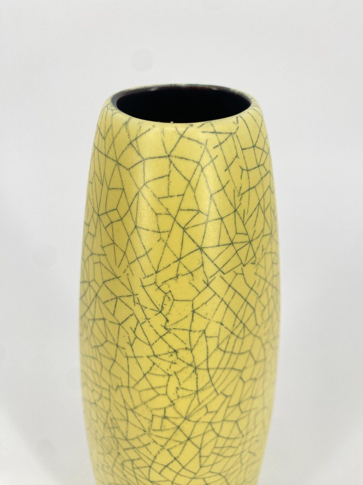 * VASE KERAMIK GELB VINTAGE MID CENTURY VINTAGE 60ER 70ER