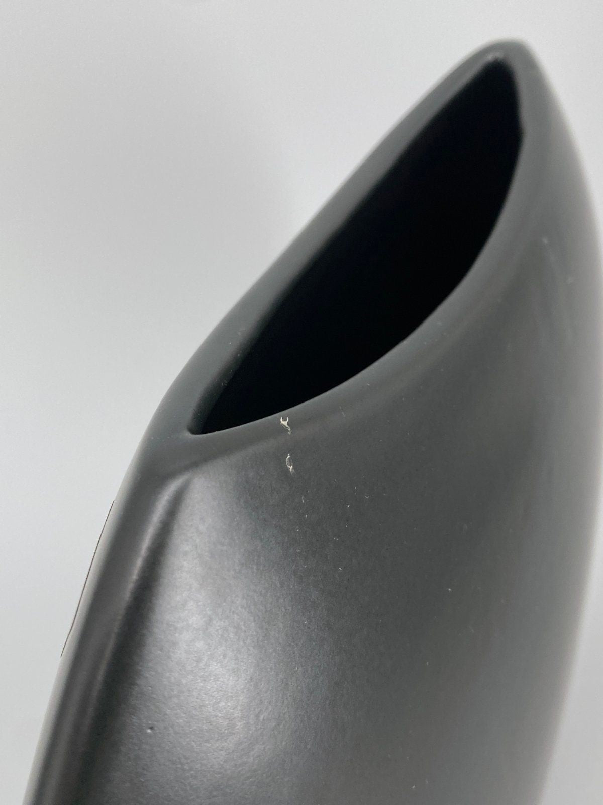 * VINTAGE BLUMENVASE ASA SELECTION 80er SCHWARZ 31cm POMO