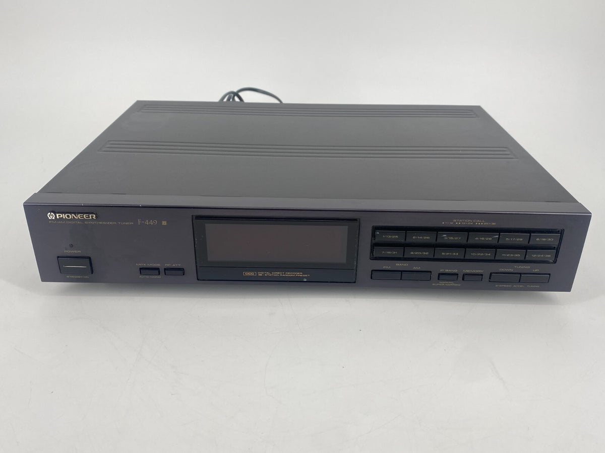 * PIONEER F-449 TUNER JAPAN SCHWARZ VINTAGE 90ER