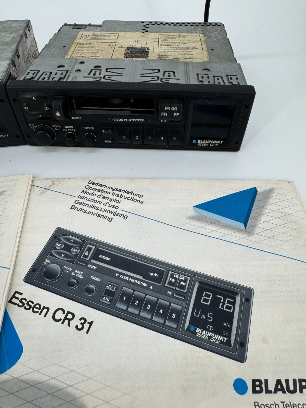 3x BLAUPUNKT AUTORADIO MANNHEIM 24 ACR 3220 ESSEN CR31 OLDTIMER