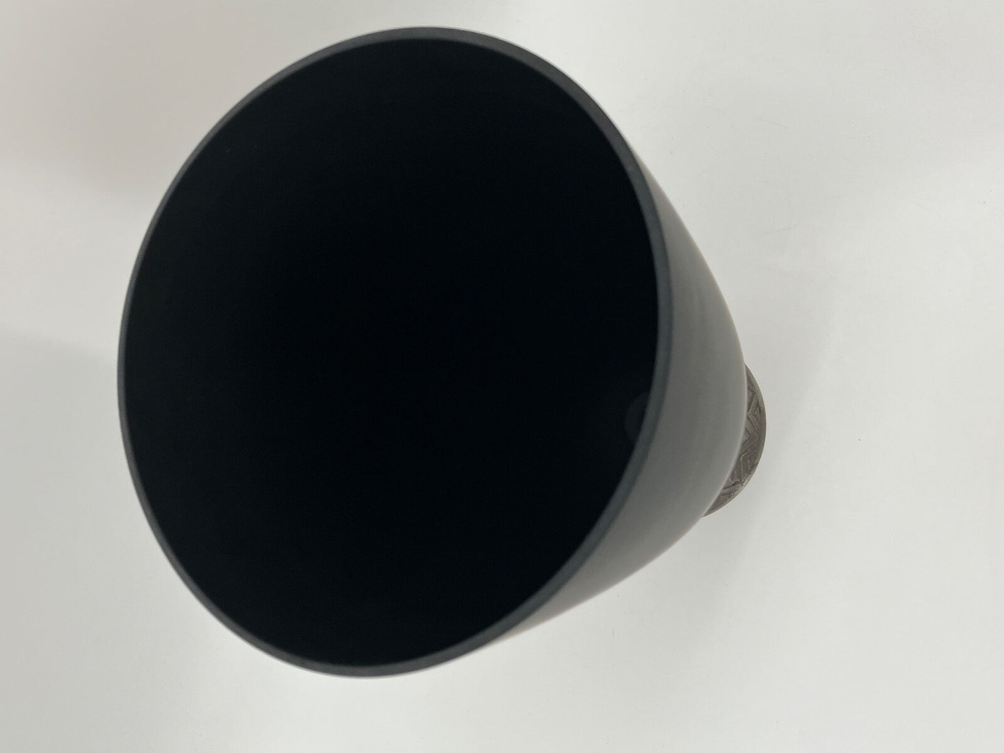 *PAAR POSTMODERNE MEMPHIS POMO VASE GLAS SCHWARZ 1980er 90er