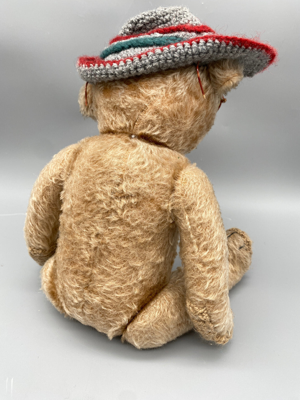 TEDDYBÄR SAMMLERSTÜCK HANDGEFERTIGT HANDGESTRICKT KUSCHELTIER 50ER DEUTSCHLAND