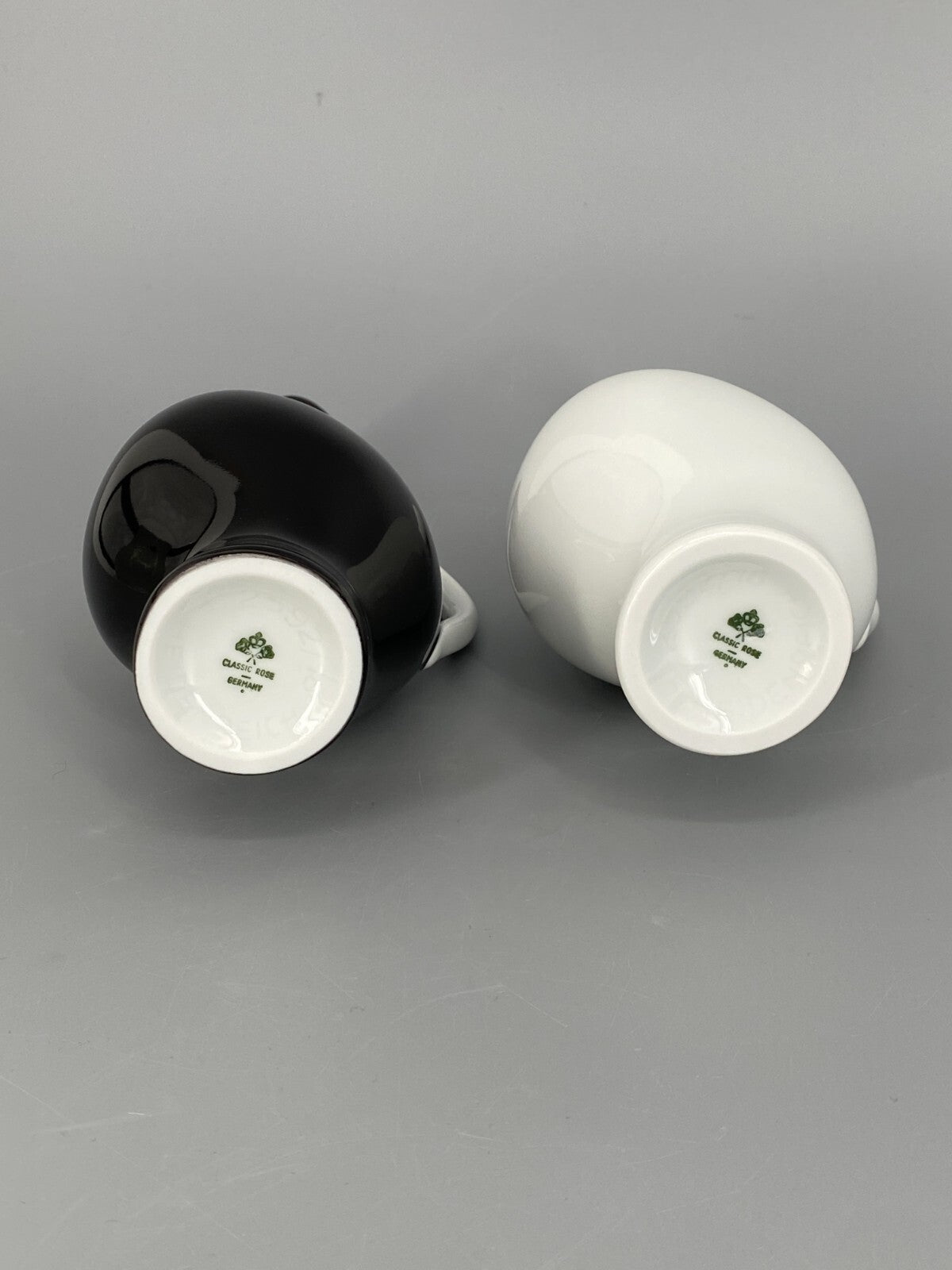 * PAAR VASEN VASE SCHWANGERE LUISE FRITZ HEIDENREICH SCHWARZ WEIß VINTAGE 50ER