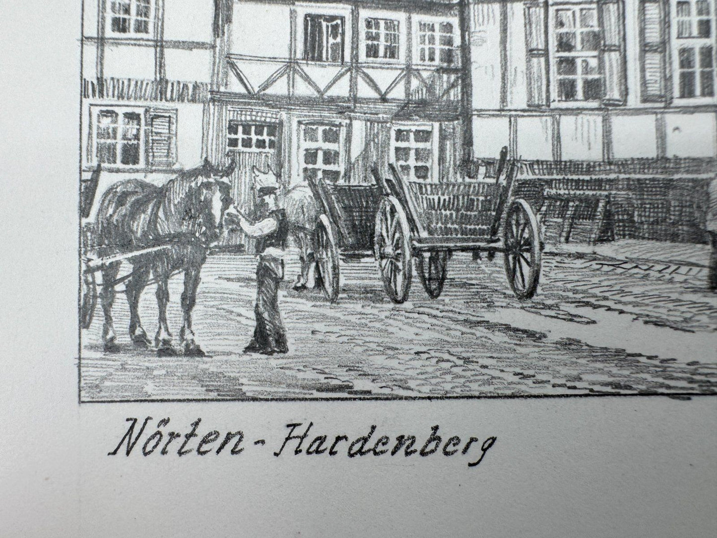 * HEINZ WEHLISCH ZEICHNUNG NÖRTEN HARDENBERG SIGNIERT