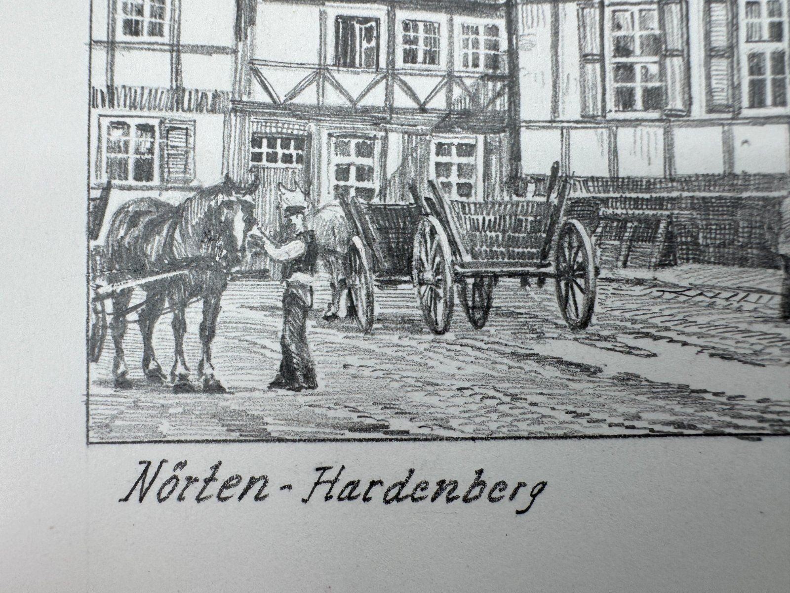 * HEINZ WEHLISCH ZEICHNUNG NÖRTEN HARDENBERG SIGNIERT