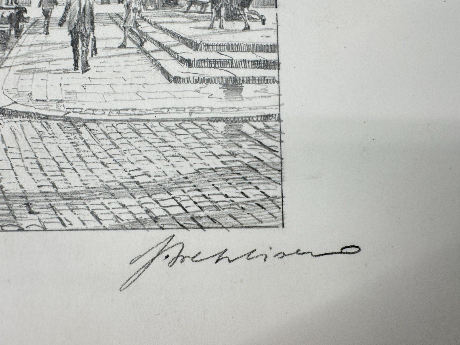 * HEINZ WEHLISCH ZEICHNUNG SOEST SANKT PATROKLI ANSICHT SIGNIERT
