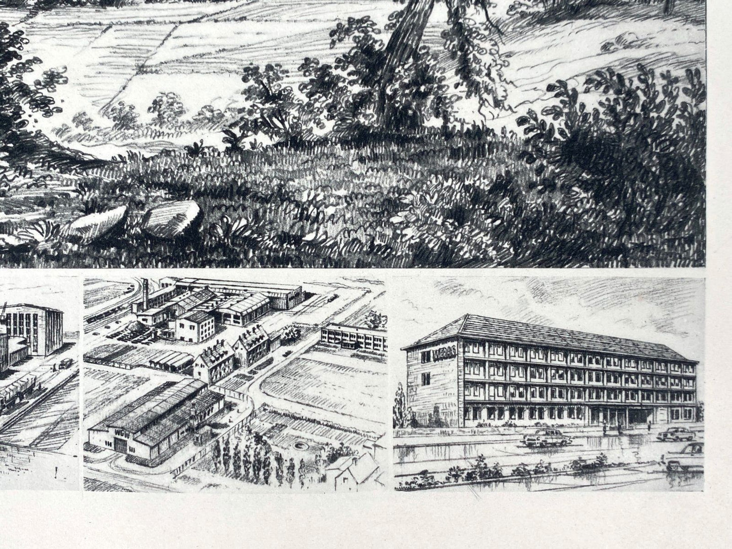 *GRAFIK HEINZ WEHLISCH WEDAG BOCHUM ESSEN MASCHINENBAU LITHOGRAFI