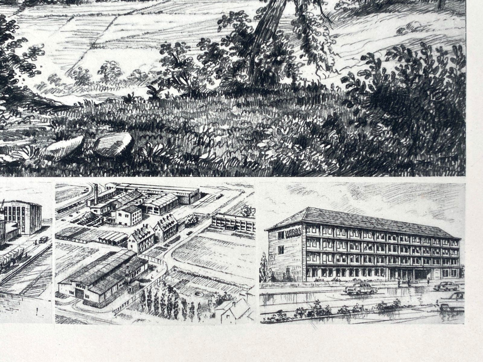 *GRAFIK HEINZ WEHLISCH WEDAG BOCHUM ESSEN MASCHINENBAU LITHOGRAFI