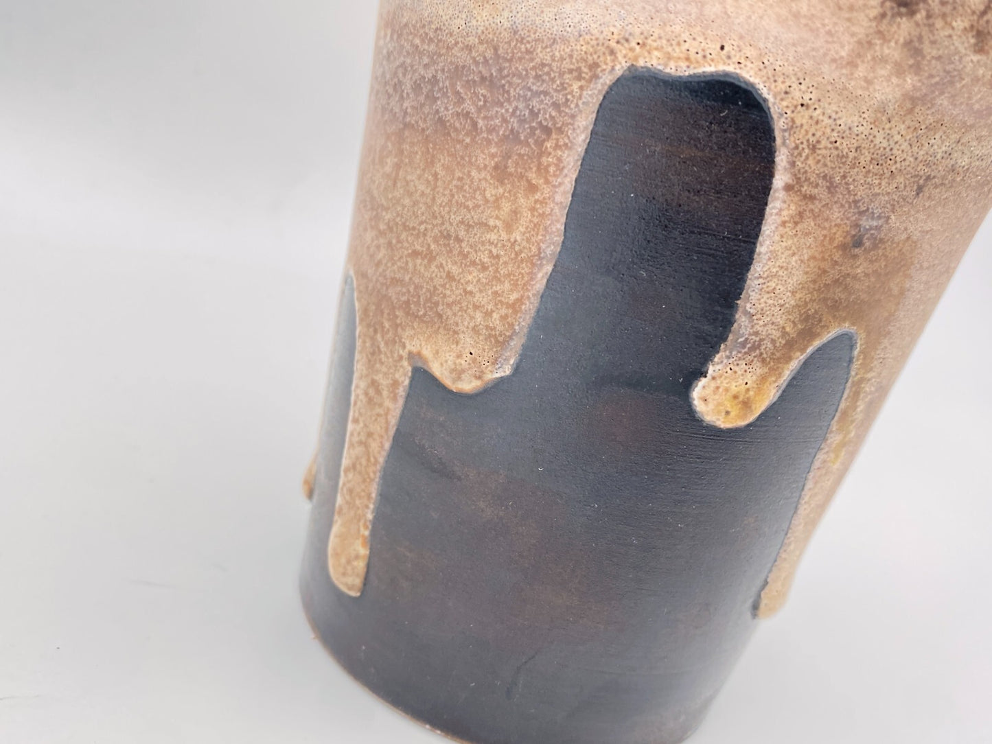 BLUMENVASE EL PASO 109 KERAMIK CERAMANO H. WELLING WEST GERMANY 60er FAT LAVA MI
