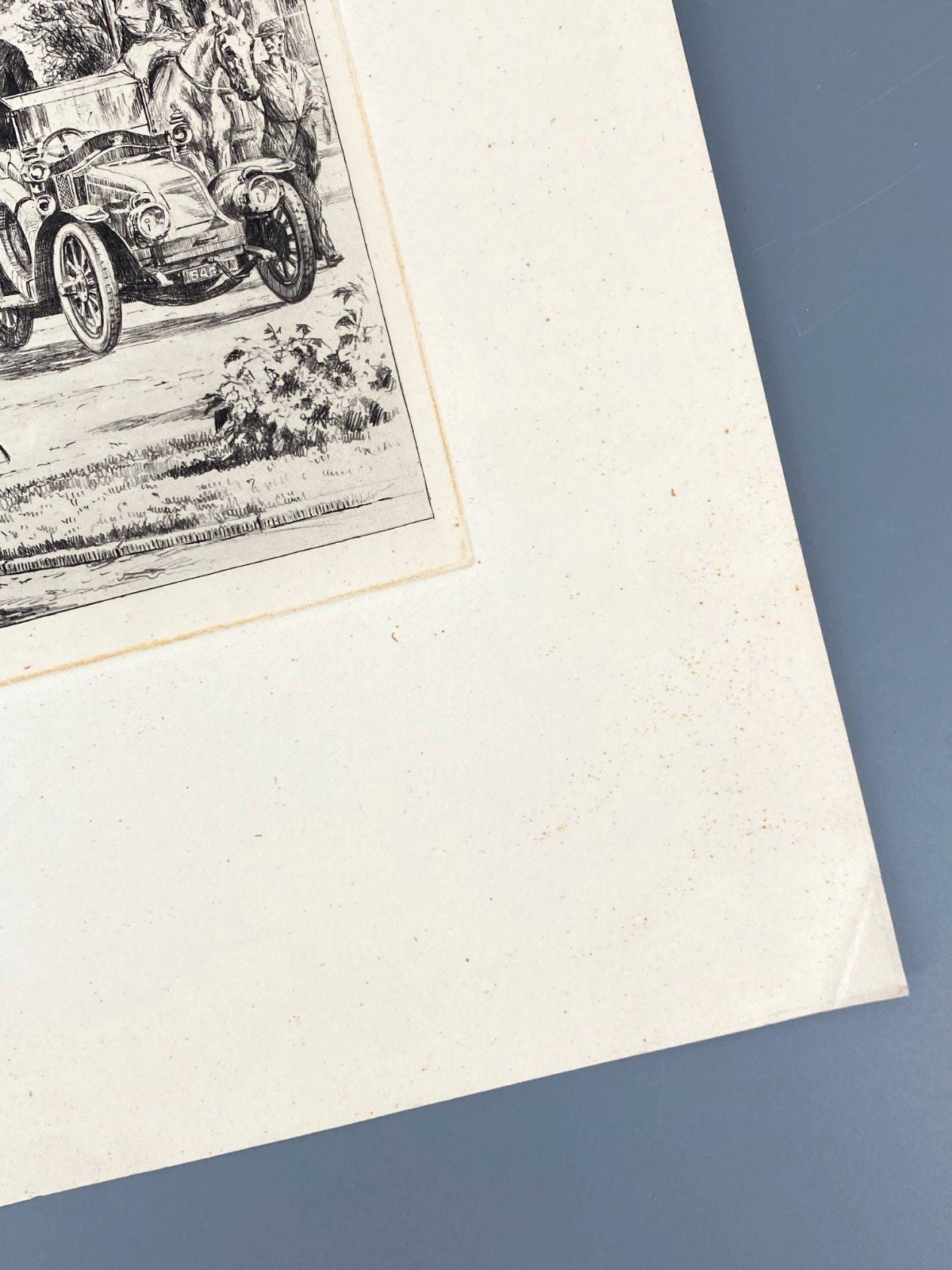 *5x GRAFIK HEINZ WEHLISCH AUTOMOBIL OLDTIMER LONDON PARIS MÜNCHEN