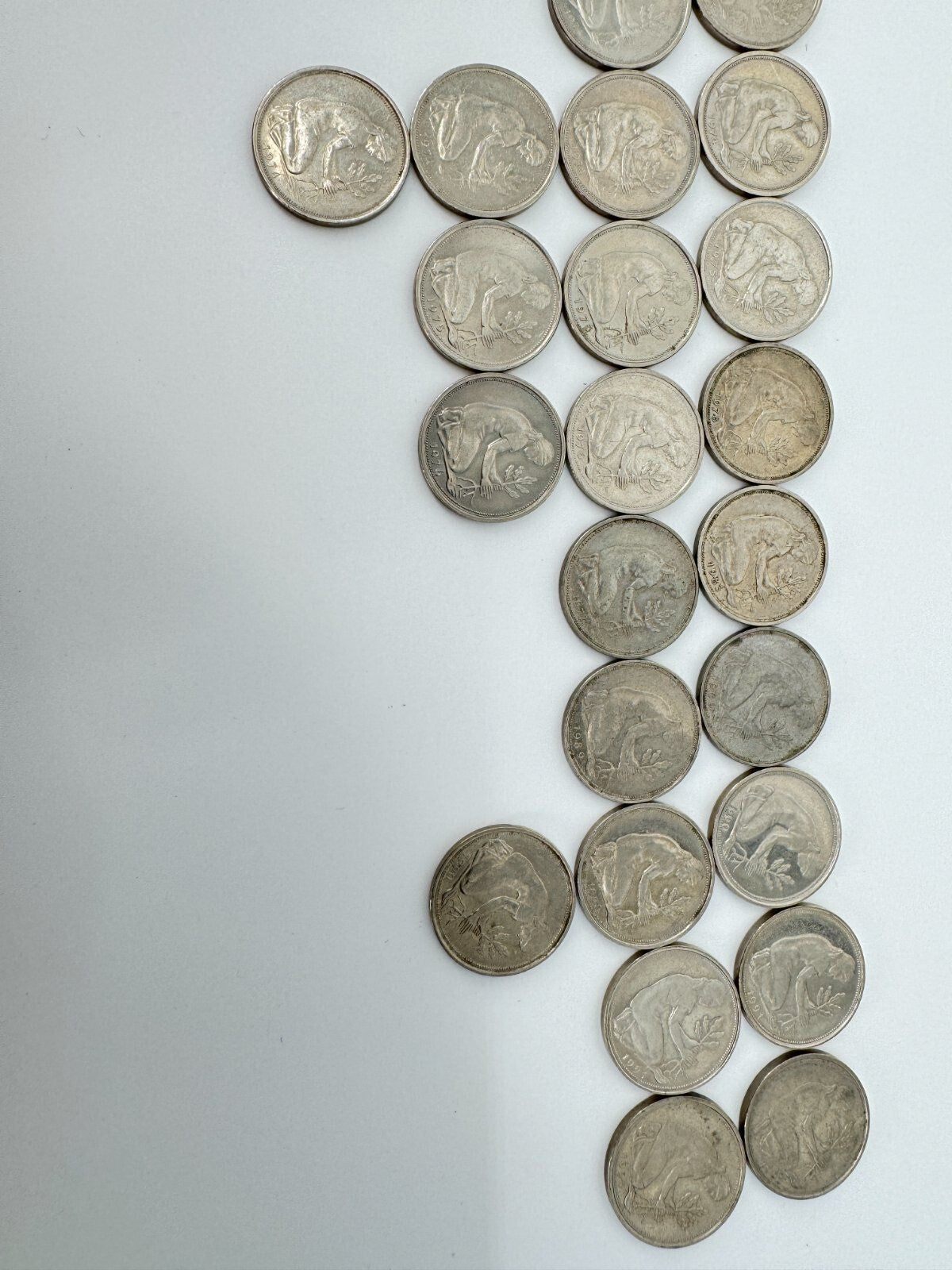 87X BRD 50 PFENNIG MÜNZEN SAMMLUNG 1949 1993 SAMMLERSTÜCKE MARK WEST GERMANY