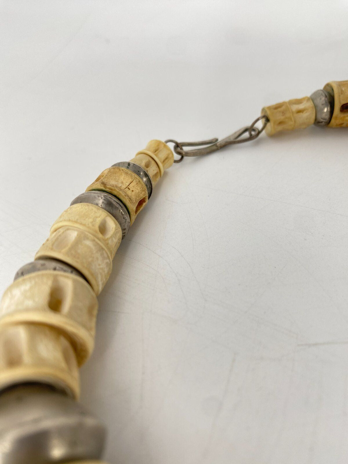 * KETTE COLLIER STATEMENT BERNSTEIN NATURMATERIAL METALL PERLEN