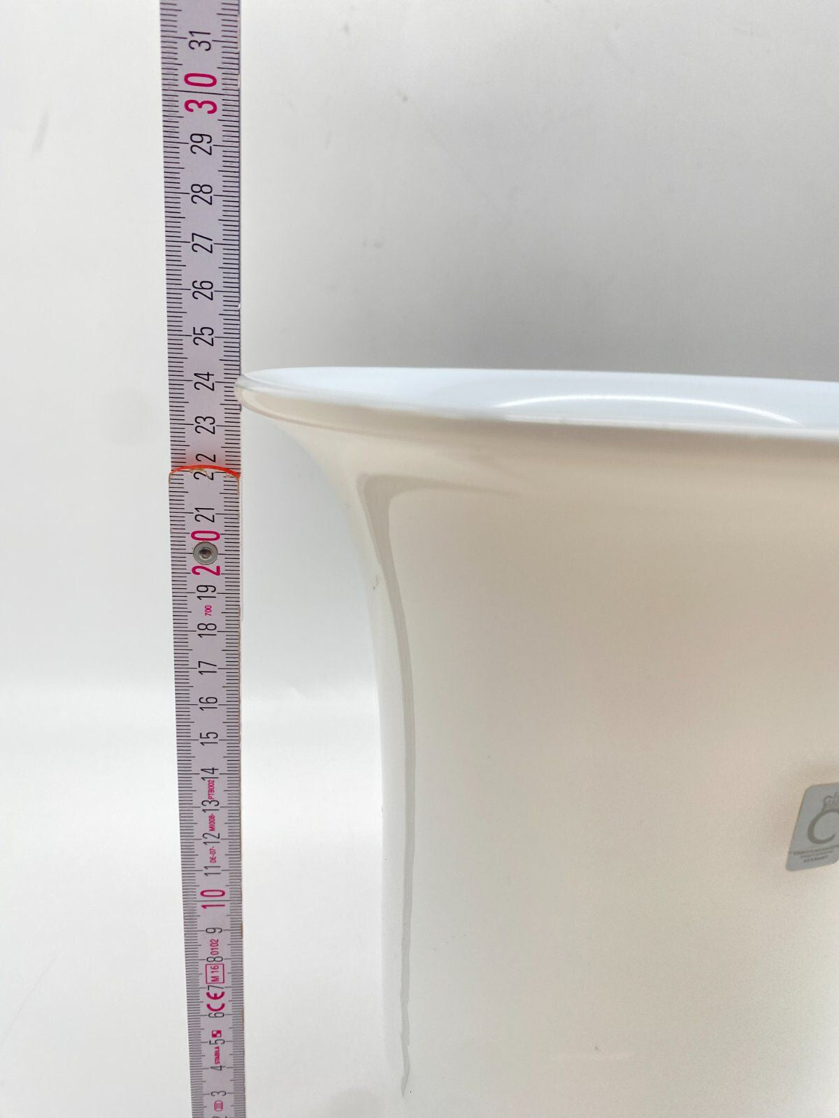 CHRISTINENHÜTTE SCHOTT ZWIESEL VASE BLUMENVASE WEIß OPALGLAS