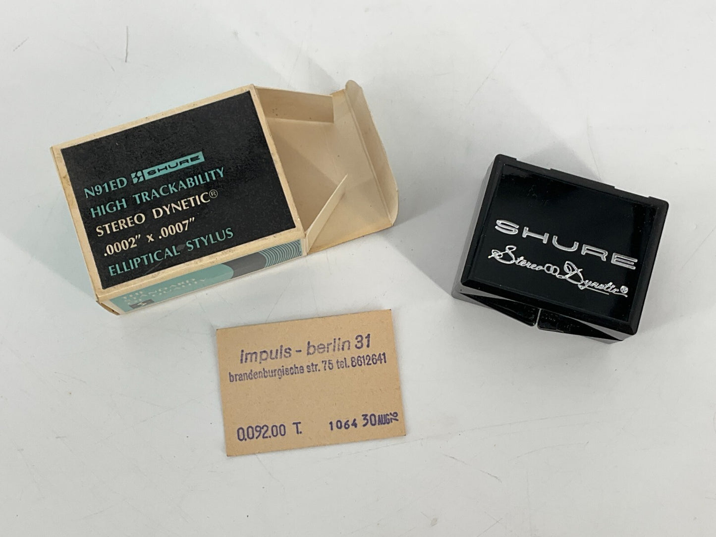 *SHURE SHURE M-91 ED ORIGINAL NADEL ERSATZNADEL TONABNEHMER OVP ORIGINAL