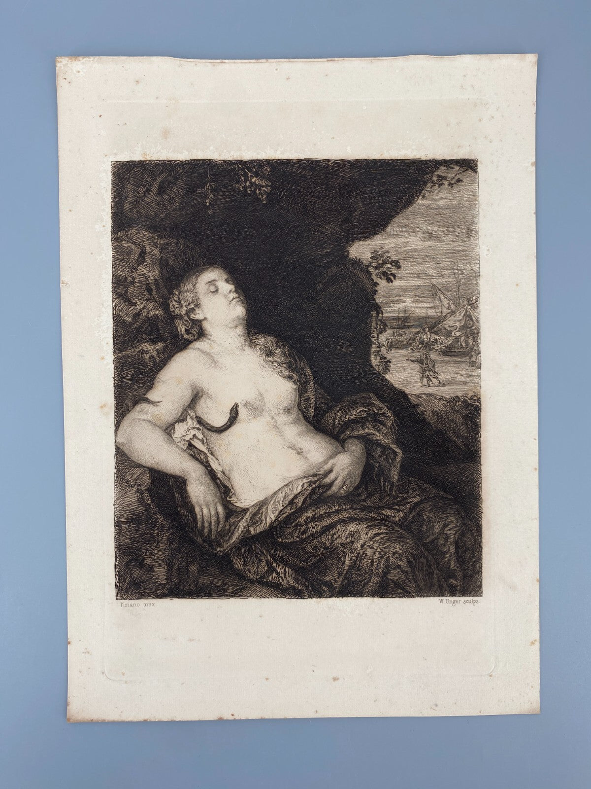 *5x RADIERUNG WILLIAM UNGER GEMÄLDEN TIZIANO HALS VERMEER DRUCK GRAFIK ANTIK