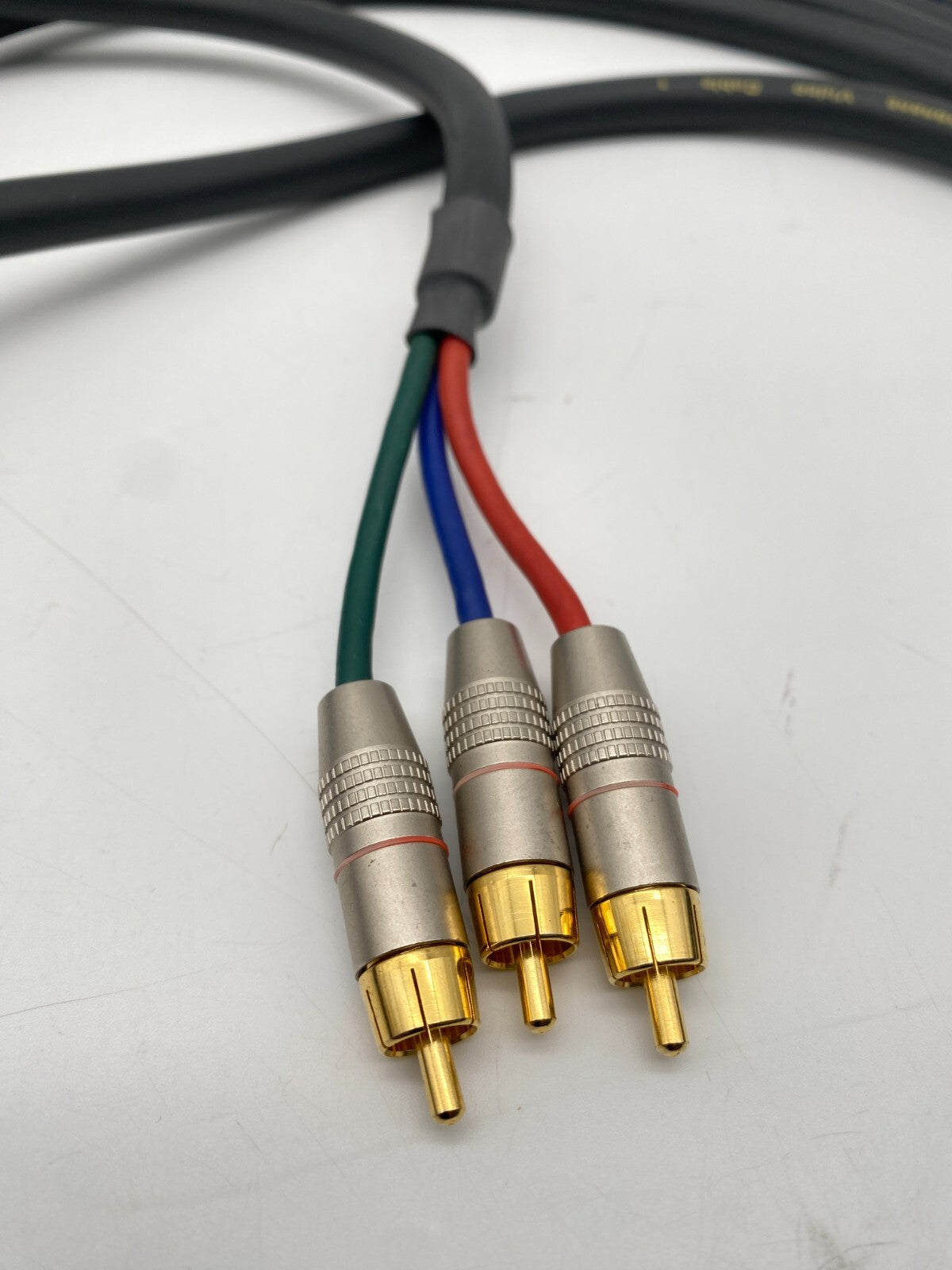OEHLBACH GERMANY COMPONENT VIDEO CABLE 6M RGB KABEL VERGOLDET