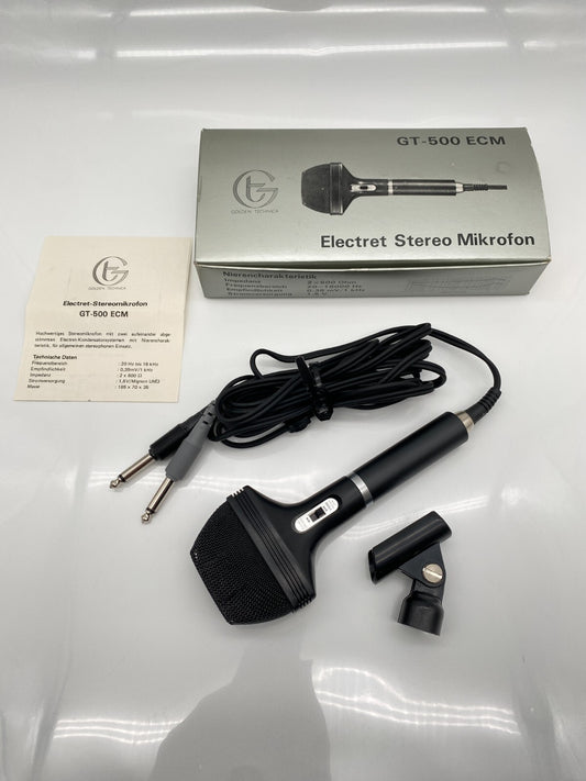 STEREO ELECTRET GOLDEN TECHNICA KONDENSATOR GT 500 ECM MIKROFON VINTAGE