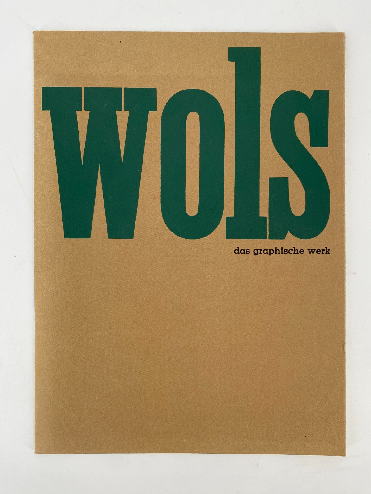 * WOLS DAS GRAPHISCHE WERK BUCH 1959 GALERIE DER SPIEGEL WILL GROHMANN RARITÄT