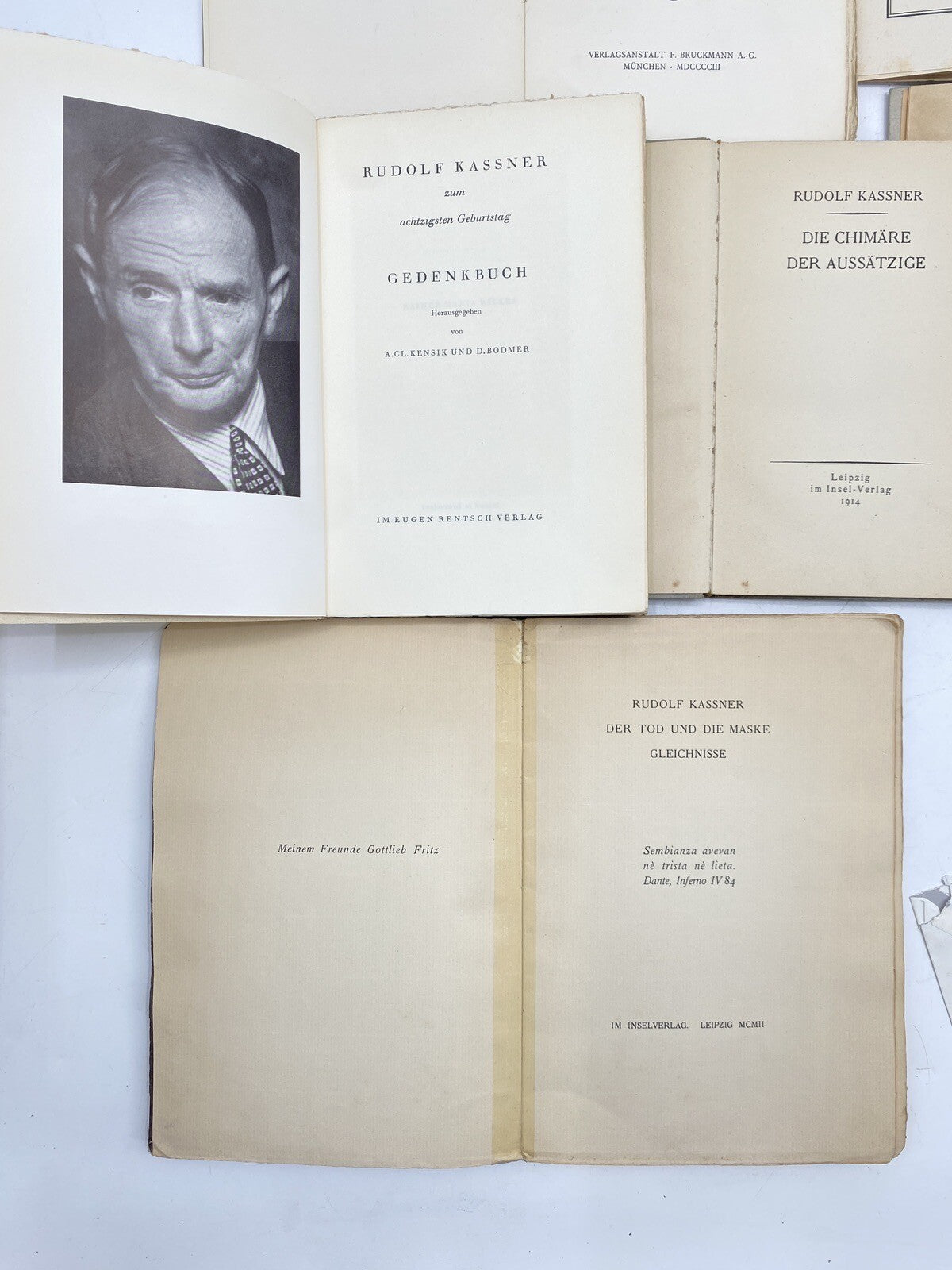 * 24 BÜCHER RUDOLF KASSNER BUCH KONVOLUT SAMMLUNG UNTERSCHRIFT
