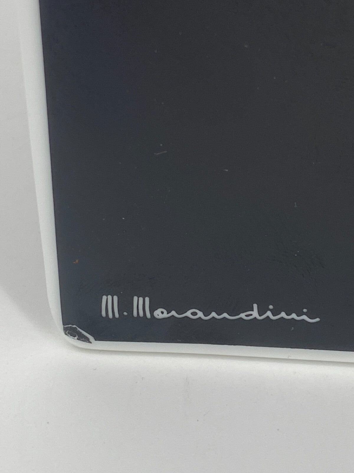 * ROSENTHAL PORZELLAN VASE DREIECKIG MARCELLO MORANDINI ALPHABET M&E 28CM