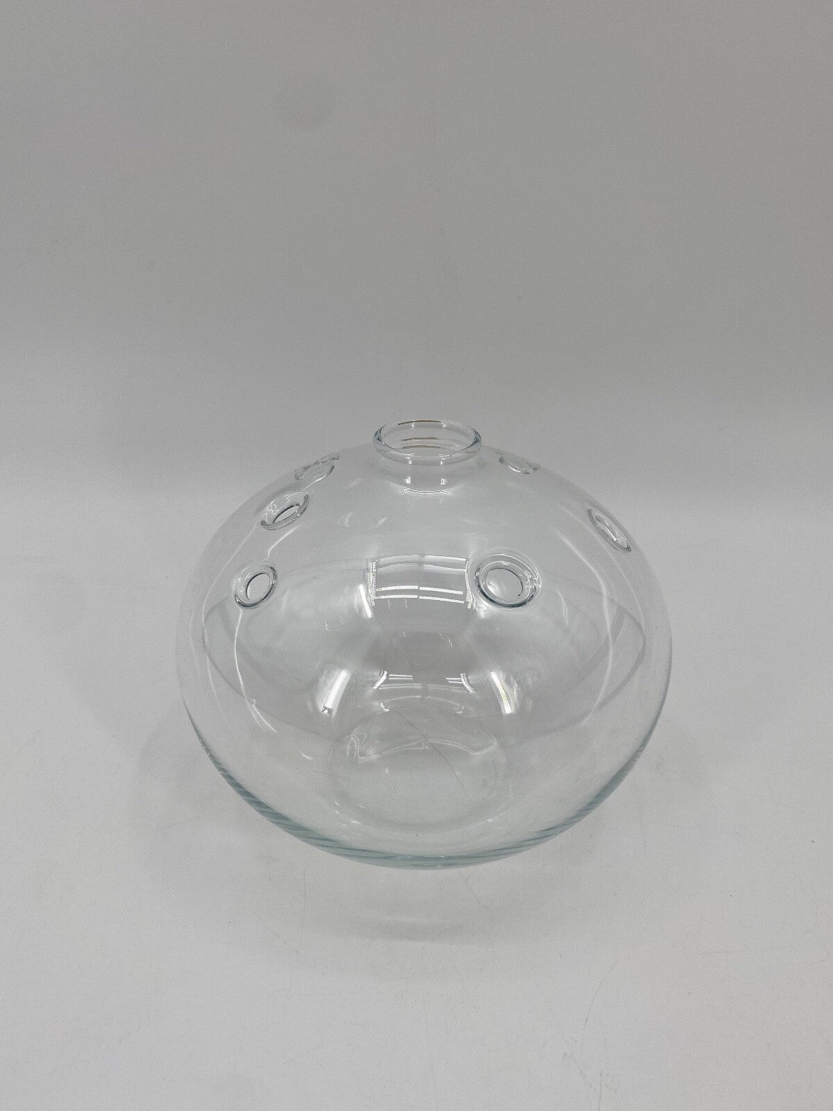 * HOLMEGAARD METEOR HULL VASE MICHAEL BANG 70ER TRANSPARENT GLAS VINTAGE DANISH