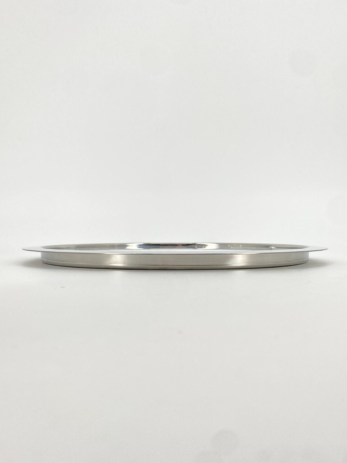 * MEPRA MARMOR EDELSTAHL TABLETT PLATTE RUND CHROM ITALY DESIGN