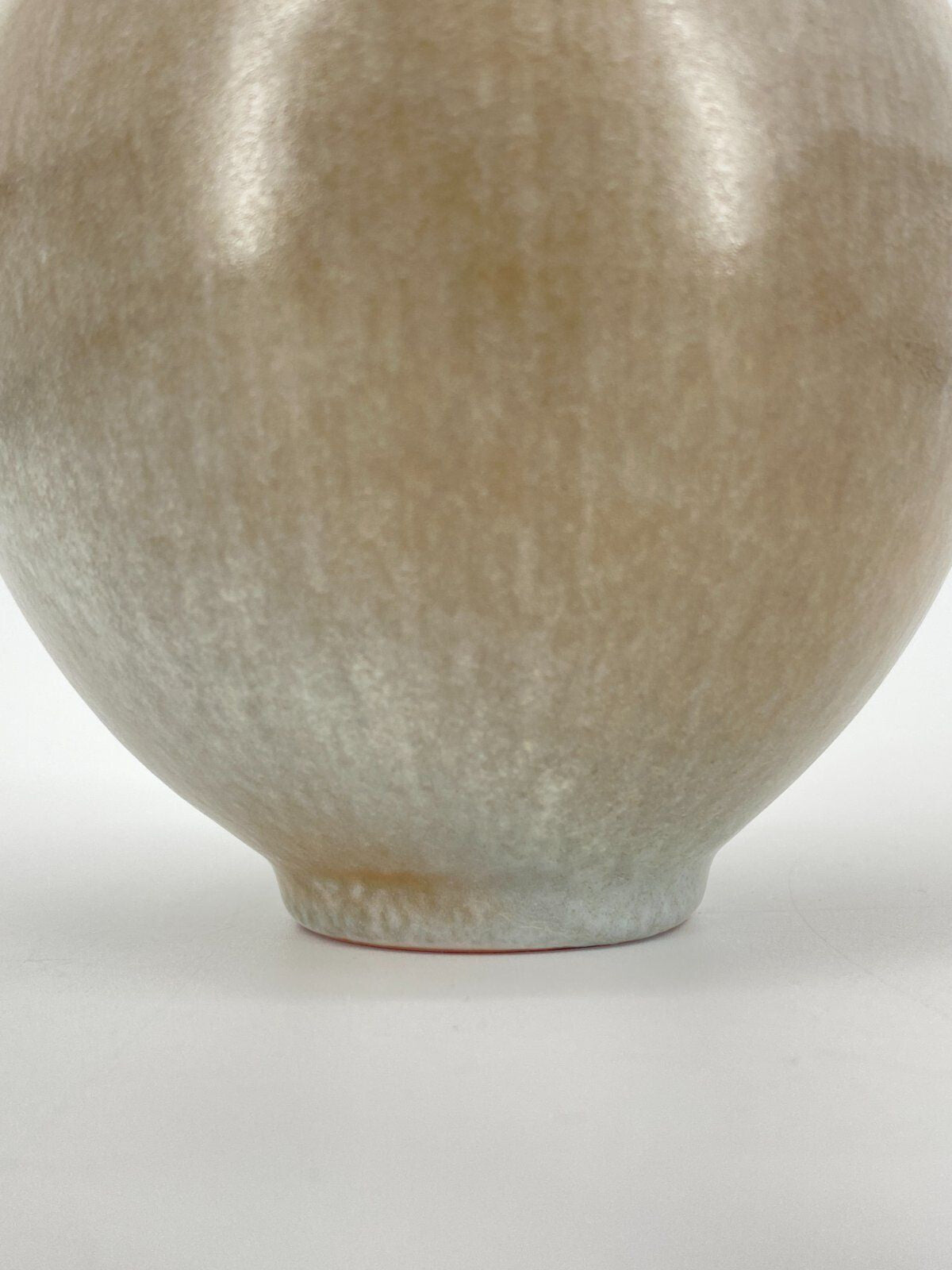 *KLEINE STUDIOKERAMIK VASE MINIMALISTISCH BEIGE VINTAGE 60ER 13CM