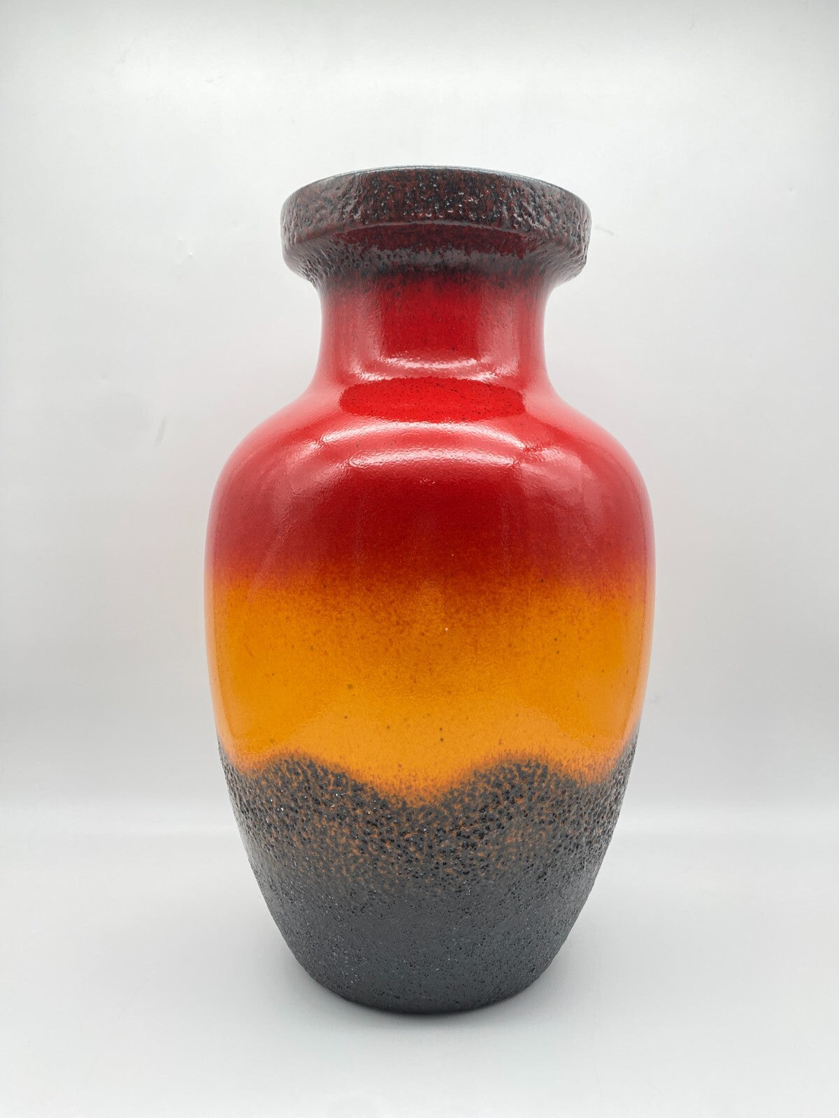 GROßE FAT LAVA SCHEURICH BODENVASE BLUMENVASE KERAMIK 1960ER JAHRE WEST GERMANY