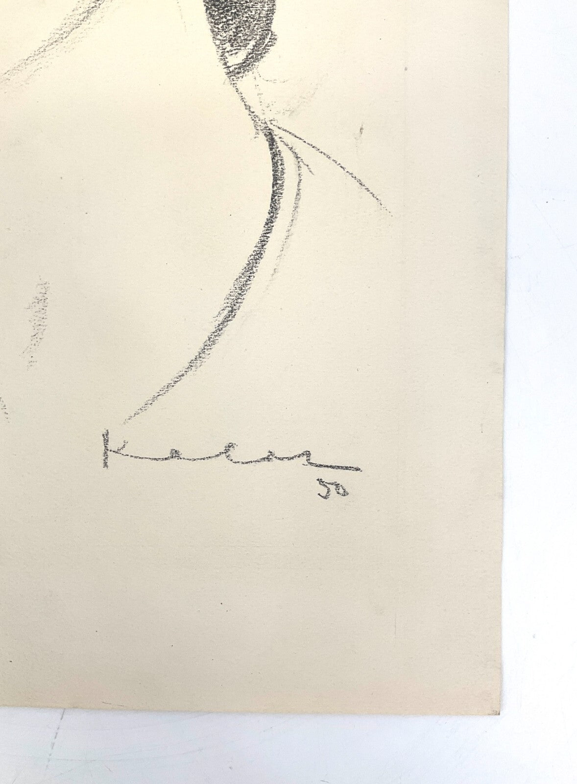 *ZEICHNUNG WALTER KALOT FRAUENPORTÄT FRAU PORTRÄT 1950 GRAFIT SIGNIERT UNIKAT