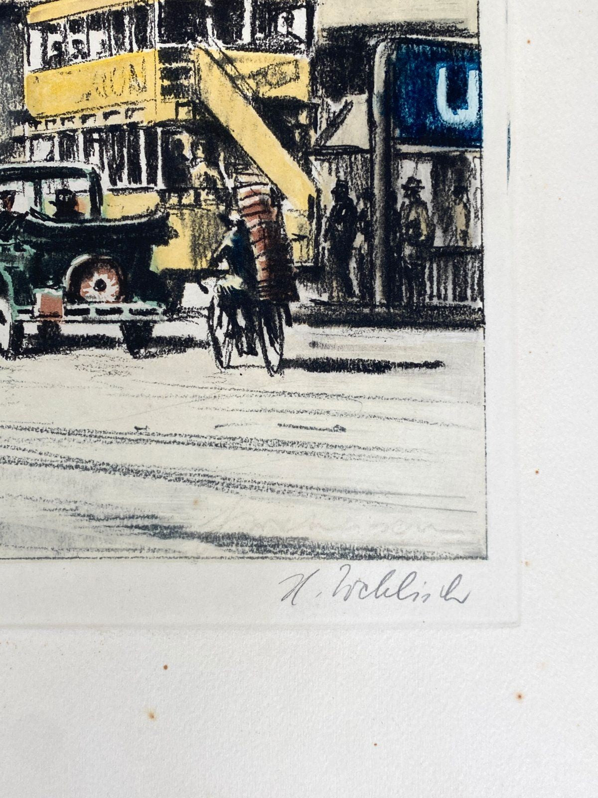 *#2 GRAFIK LITHOGRAFIE HEINZ WEHLISCH BERLIN ALEXANDERPLATZ 1930