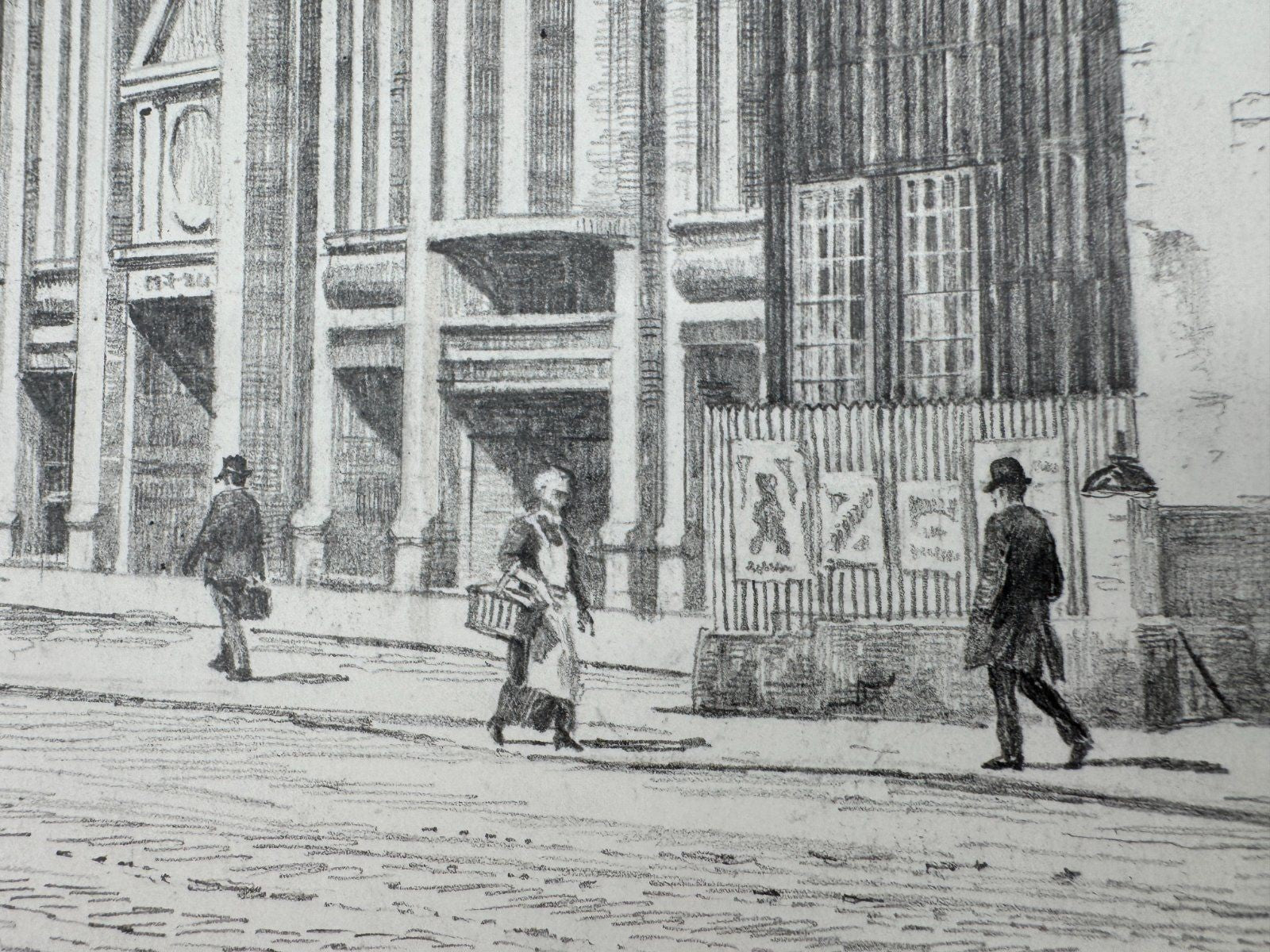 * HEINZ WEHLISCH ZEICHNUNG DORTMUND HANSAPLATZ 1913 SIGNIERT