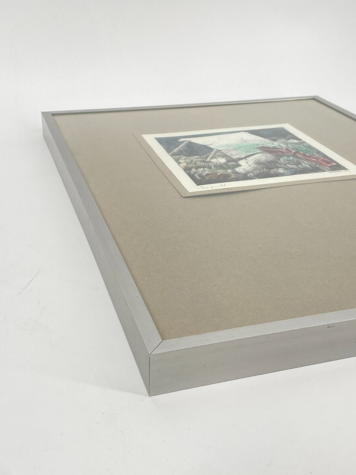 * ORIGINAL DRUCK RADIERUNG KUNSTWERK JÜRGEN TENZ BILD KUNST 1985