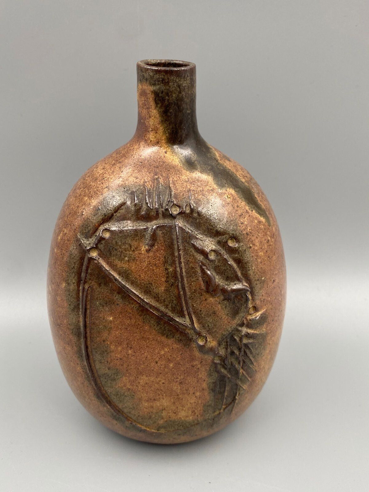 *STUDIOKERAMIK VASE LUISE DUNCKER KÜNSTLERIN 1970 WEST GERMANY