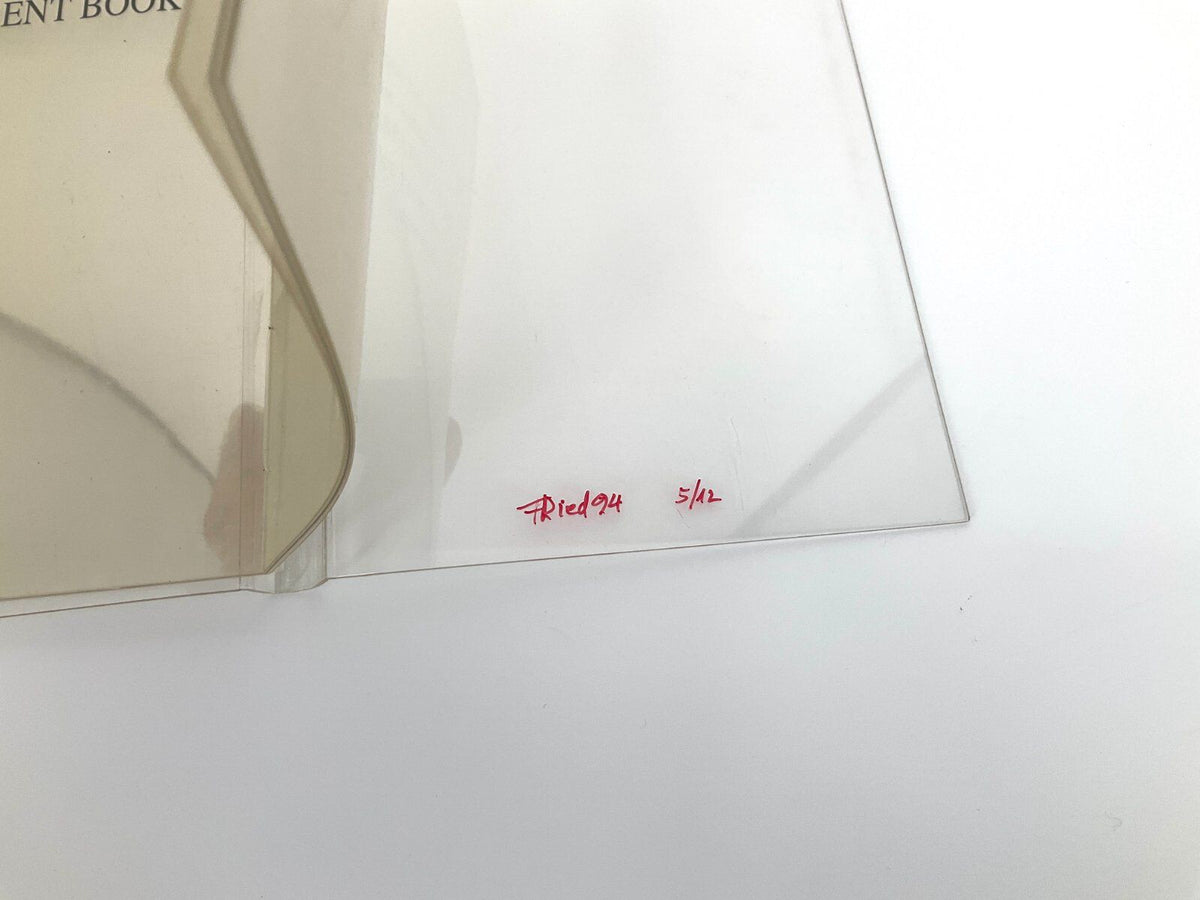 *KUNSTOBJEKT FRIED ROSENSTOCK TRANSPARENT BOOK KÜNSTLERBUCH 1994