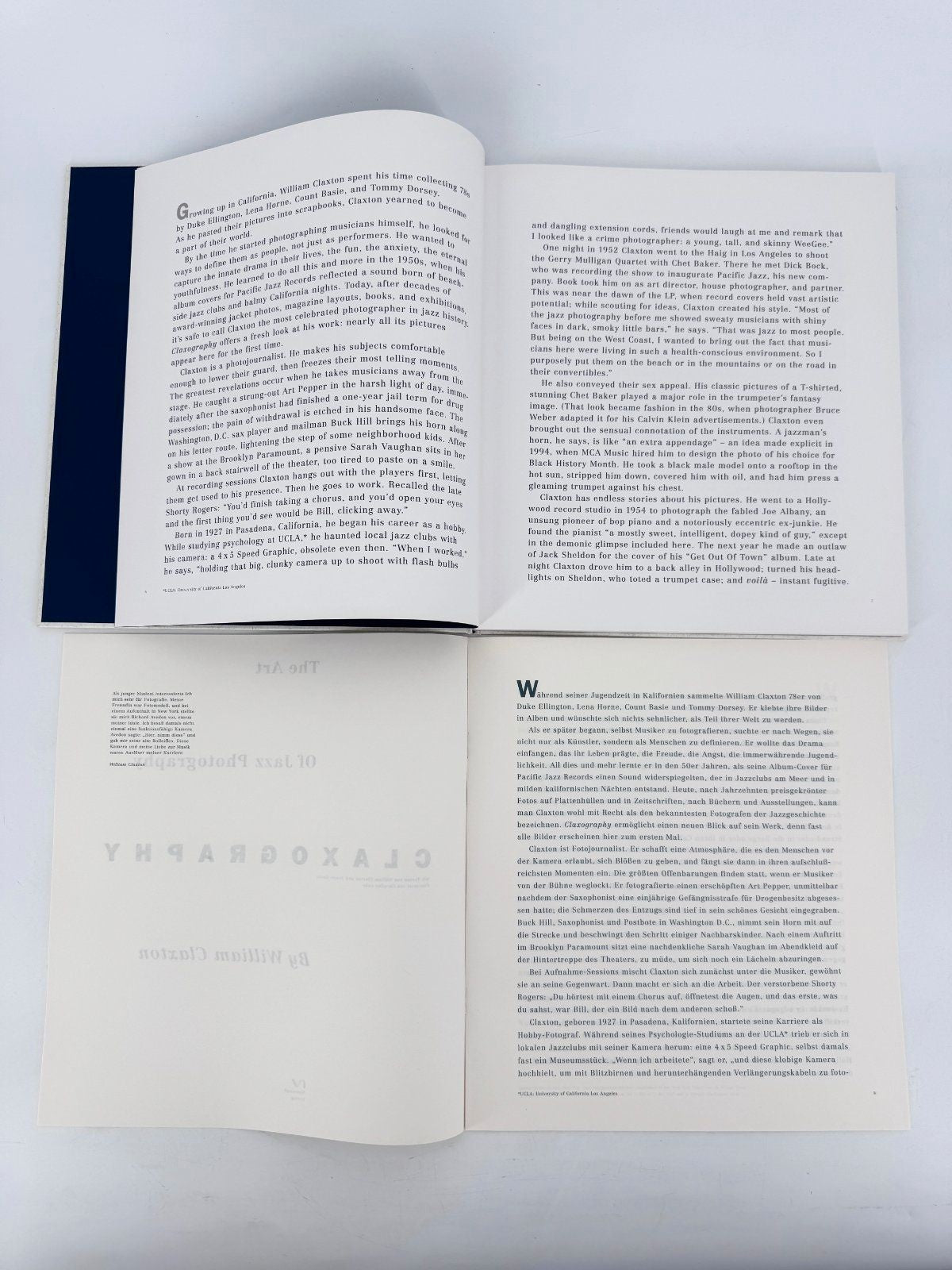 WILLIAM CLAXTON CLAXOGRAPHY JAZZ LIFE TASCHEN BUCH FOTOBUCH