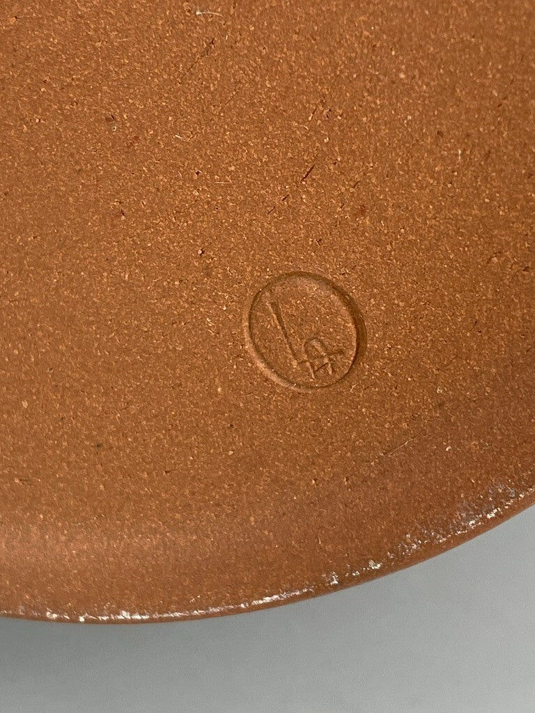 * VASE KRUG KERAMIK STUDIOKERAMIK HENKELVASE SIGNIERT LA MID CENTURY